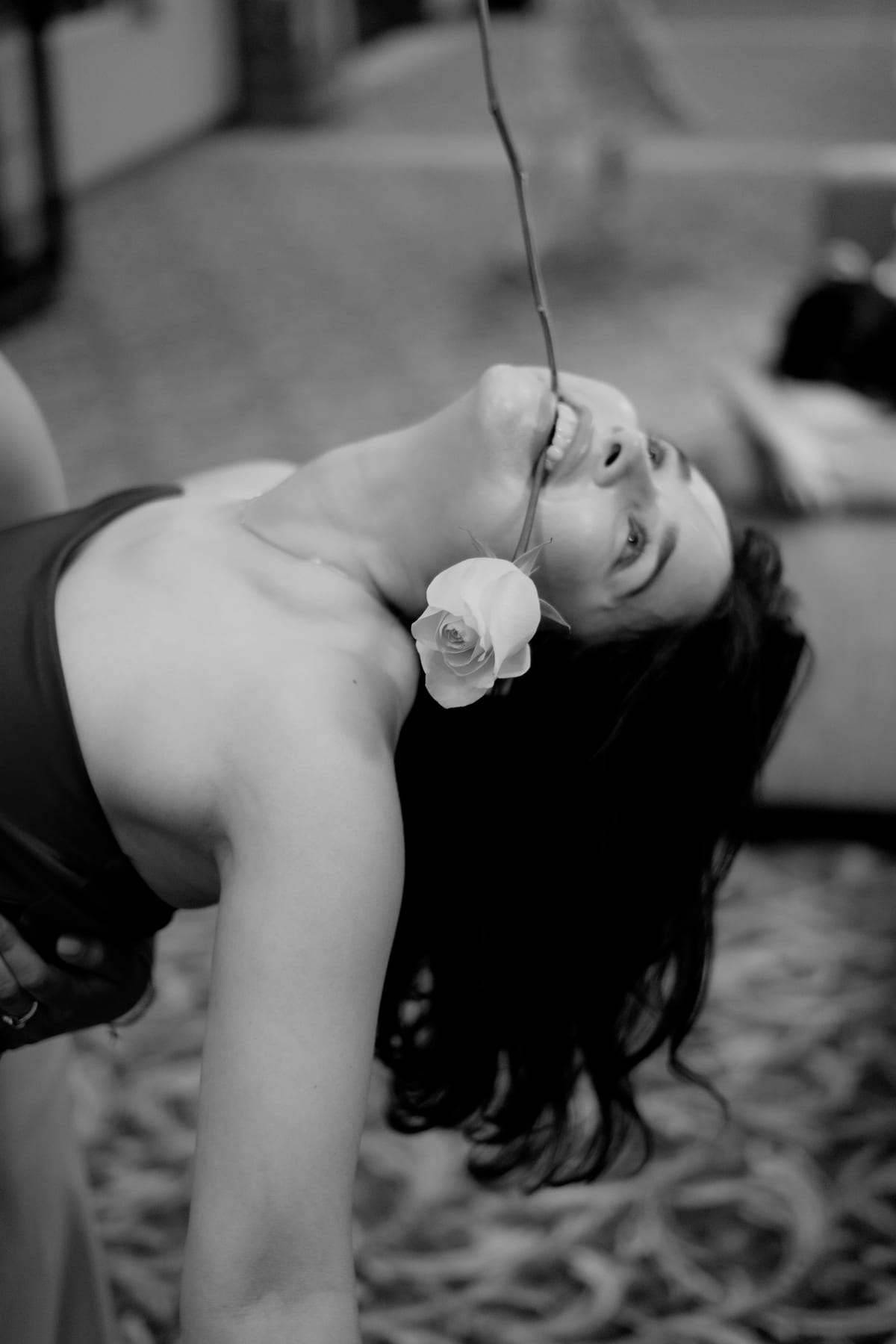 Black and white portrait